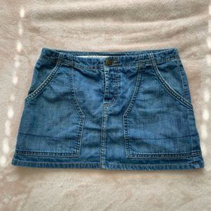 y2k mini denim skirt